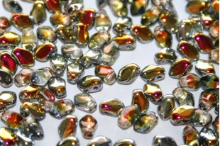 Czech Glass Beads Gekko® Crystal Marea 3x5mm - 5gr