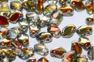 Czech Glass Beads Gekko® Crystal Marea 3x5mm - 5gr