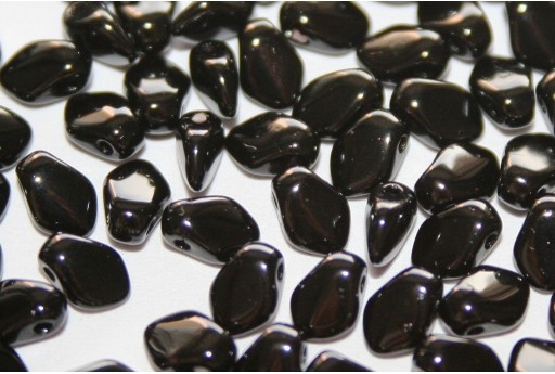 Czech Glass Beads Gekko® Jet 3x5mm - 5gr 2