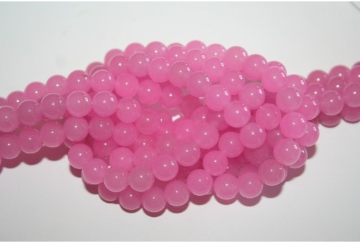 Filo 50 Pietre Giada Rosa Sfera 8mm GI65