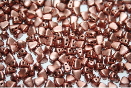 Perline NIB-BIT Matte Metallic Bronze Copper 6x5mm - 10gr