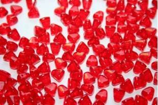 Czech Glass Beads NIB-BIT Siam Ruby 6x5mm - 10gr