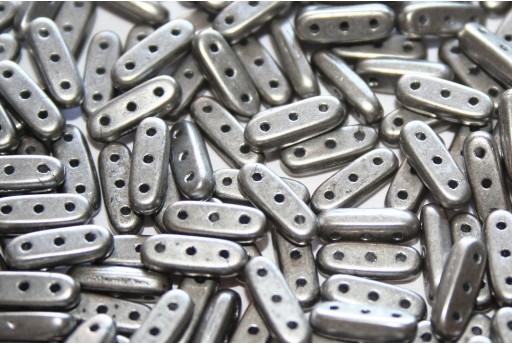 Czech Glass Beads Beam Saturated Metallic Sharkskin 10x3mm - 5gr 2