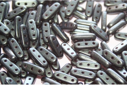 Perline Beam Metallic Suede Dark Forest 10x3mm - 5gr 2