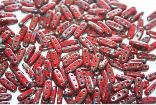 Perline Beam Opaque Red Picasso 10x3mm - 5gr