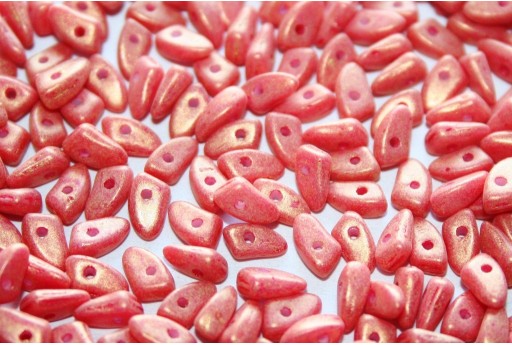Czech Glass Beads Prong Pacifica Strawberry 3x6mm - 5gr 2