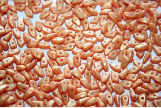 Czech Glass Beads Prong Pacifica Tangerine 3x6mm - 5gr