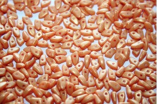 Czech Glass Beads Prong Pacifica Tangerine 3x6mm - 5gr