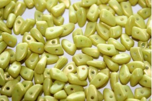 Czech Glass Beads Prong Pacifica Honeydew 3x6mm - 5gr