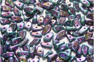 Czech Glass Beads Prong Iris Purple 3x6mm - 5gr