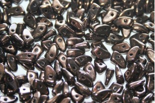 Czech Glass Beads Prong Dark Bronze 3x6mm - 5gr