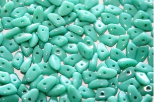 Czech Glass Beads Prong Opaque Turquoise 3x6mm - 5gr