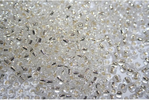 Toho Seed Beads Silver Lined Crystal 8/0 - Pack 250gr