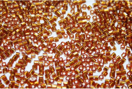 Hexagon Toho Seed Beads Silver Lined Smoky Topaz 11/0 - 10gr