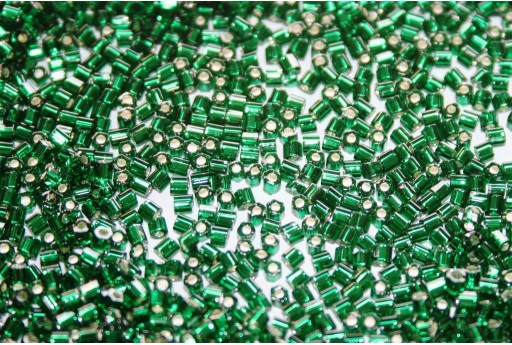 Perline Toho Hexagon Silver Lined Green Emerald 11/0 - 10gr