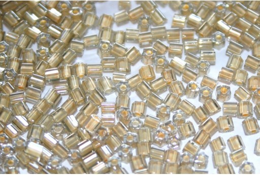 Perline Toho Hexagon Inside Color Black Diamond/Orange Cream Lined 11/0 - 10gr 2