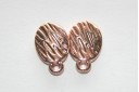 Base per Orecchini Ovale Oro Rosa 8,5x13mm - 2pz