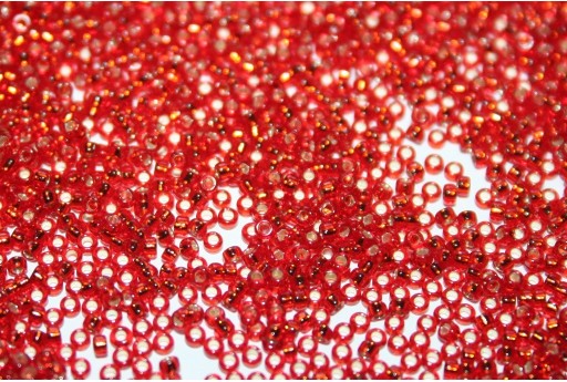 Miyuki Seed Beads Silver Lined Flame Red 15/0 - Pack 100gr