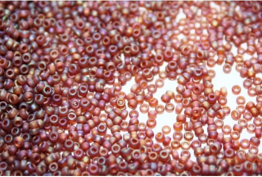 Miyuki Seed Beads Dark Topaz AB Matted 15/0 - Pack 100gr