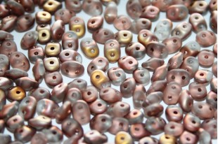 Superduo Beads Matte-Apollo Gold 5x2,5mm - 10gr