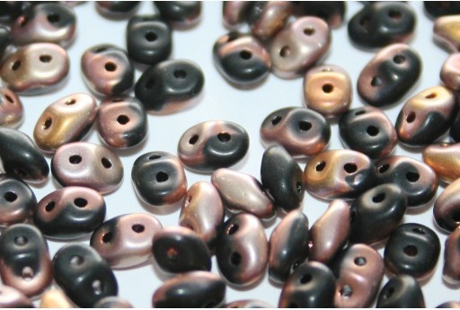 Superduo Beads Matte 1/2 Coated-Jet Apollo 5x2,5mm - 10gr 2
