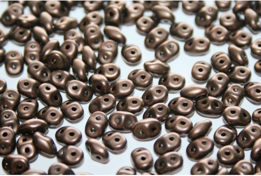 Superduo Beads Matte Dark Bronze 5x2,5mm - 10gr