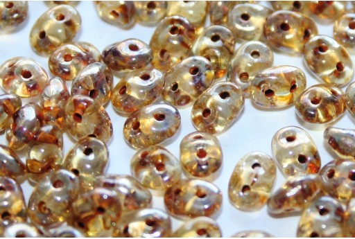 Superduo Beads Crystal-Picasso 5x2,5mm - 10gr 2