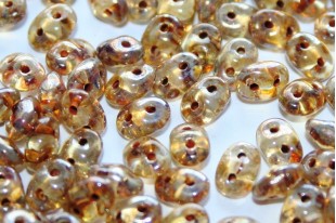 Superduo Beads Crystal-Picasso 5x2,5mm - 10gr