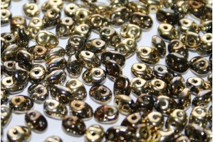 Superduo Beads Jet California Night 5x2,5mm - 10gr