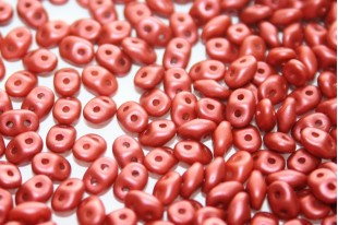 Superduo Beads Satin Metallic Sangria 5x2,5mm - 10gr