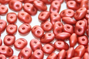 Superduo Beads Satin Metallic Sangria 5x2,5mm - 10gr