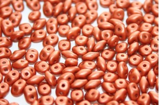 Superduo Beads Satin Metallic Brick 5x2,5mm - 10gr