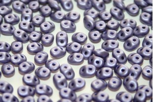 Superduo Beads Satin Metallic Lavender 5x2,5mm - 10gr