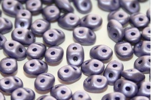 Superduo Beads Satin Metallic Lavender 5x2,5mm - 10gr