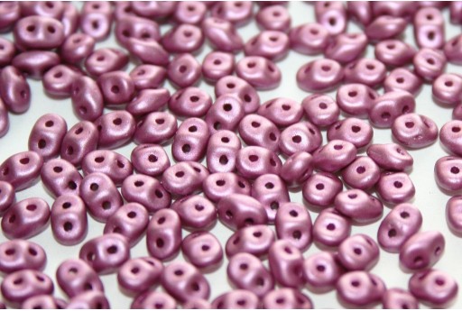 Superduo Beads Satin Metallic Magenta 5x2,5mm - 10gr