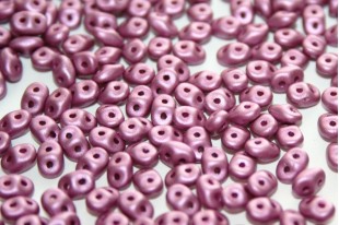 Superduo Beads Satin Metallic Magenta 5x2,5mm - 10gr