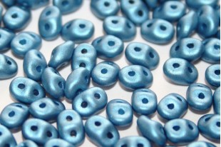 Perline Superduo Satin Metallic Blue 5x2,5mm - 10gr