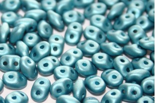 Superduo Beads Satin Metallic Artic Blue 5x2,5mm - 10gr