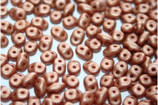 Superduo Beads Satin Metallic Terra Cotta 5x2,5mm - 10gr