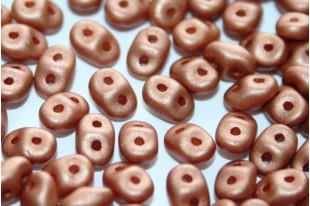 Superduo Beads Satin Metallic Terra Cotta 5x2,5mm - 10gr