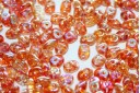 Perline Superduo Crystal Orange Rainbow 5x2,5mm - 10gr