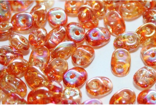 Superduo Beads Crystal Orange Rainbow 5x2,5mm - 10gr 2