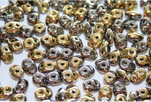Superduo Beads California Graphite 5x2,5mm - 10gr