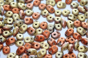 Superduo Beads Matte California Gold Rush 5x2,5mm - 10gr