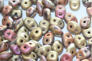 Superduo Beads Matte California Pink 5x2,5mm - 10gr