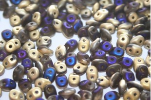 Superduo Beads Matte California Blue 5x2,5mm - 10gr