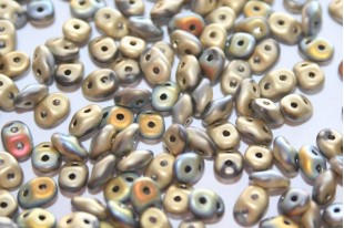 Superduo Beads Matte California Sun 5x2,5mm - 10gr