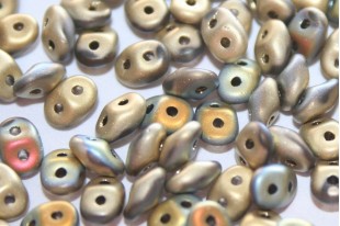 Superduo Beads Matte California Sun 5x2,5mm - 10gr