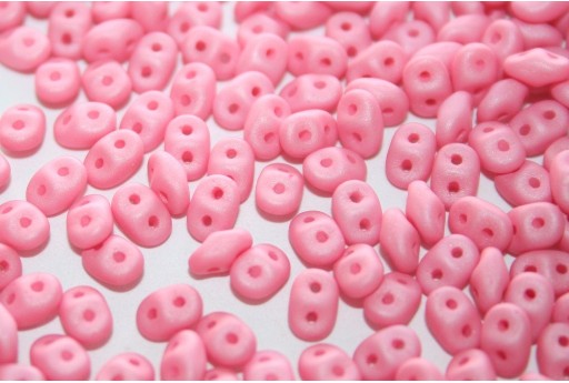 Superduo Beads Neon Silk Pink 5x2,5mm - 10gr