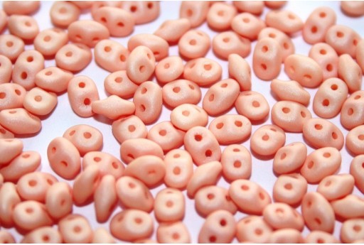 Superduo Beads Neon Silk Peach 5x2,5mm - 10gr